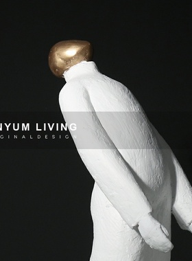 简约现代创意软装饰品抽象人物摆件售楼处样板房酒店会所人像雕塑