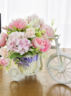 小花车屋内可爱摆件儿童房装修小摆饰创意女生房间卧室软装饰品