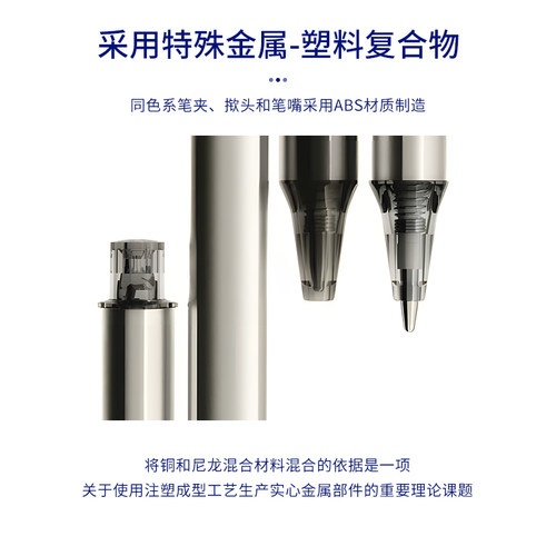 派锐美科 瑞士进口Premec铂锐BRAVE金属人体工学中性笔三角正姿高密度签字笔文具礼品笔 - 图1