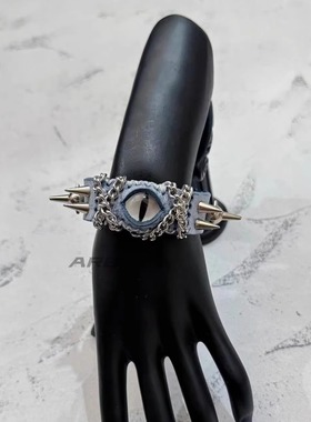 ARB原创恶魔之眼手环 小众亚比朋克亚文化情侣纯手工定制手链