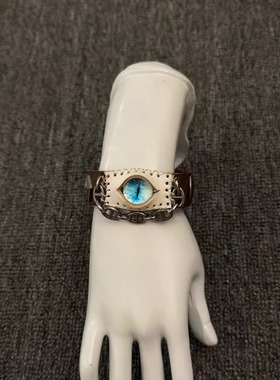 纯手工小众亚文化情侣废土风手环choker潮流个性恶魔之眼手链饰品