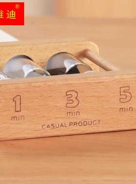 木质儿童刷牙沙漏计时器1/3/5三分钟时间漏斗迷你防摔创意小摆件