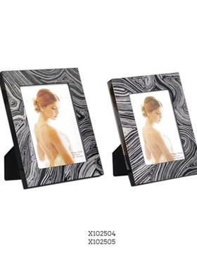 欧式样板间卧室床头摆件 高品质结婚礼物木质烤漆摆台相框6寸 7寸