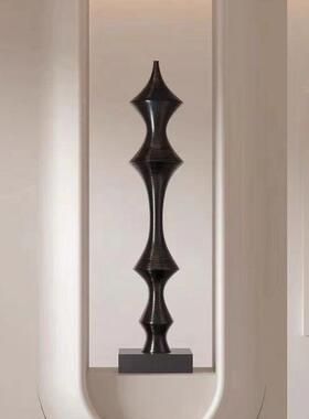 轻奢现会代抽黑白象几何落地摆件电视柜厅书NKT房客玄关酒店所装