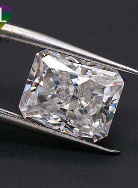 厂家莫热卖桑冰钻裸石花切莫桑石雷迪切割火彩好XLMST033可镶嵌各