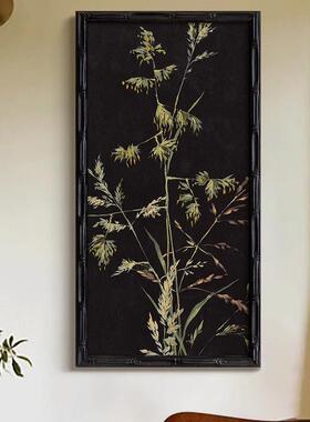 万生新中式玄C236W4关厅画中古风客餐装饰画法物式复古黑白色调挂