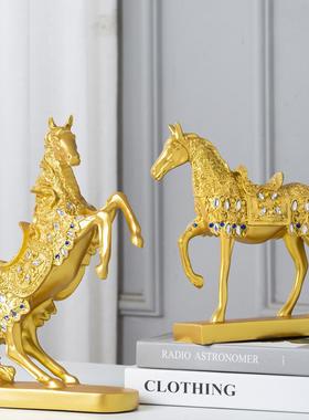 客厅摆设欧式马工艺品家装饰品摆件办公室装饰电视柜酒柜装饰品