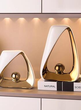 轻奢高档乔迁别墅摆件家居客厅酒柜电视柜装饰品创意桌面玄关摆设