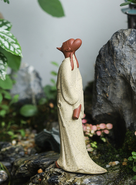 极速李白雕像古代人物新中式陶瓷雕塑家居书房桌面摆放工艺礼品摆