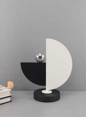 极速现代简约创意金属几何半圆装饰卧室客厅茶几桌面玄关书房家居