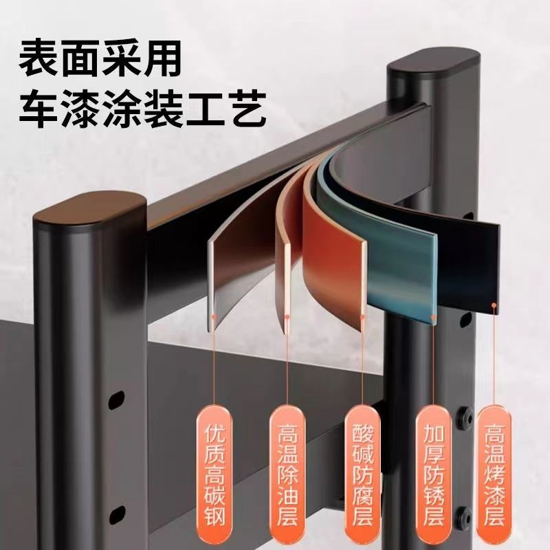 厨房微波炉置物架子家用桌台面多功能烤箱电饭锅锅具多层收纳支架 - 图3