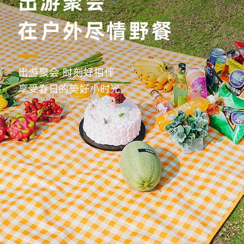 Outdoor Thicken Pad Blanket Camping Beach Plaid Picnic Mat - 图0
