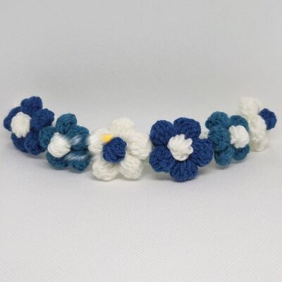 猫咪项圈diy英短亲和针织猫咪项圈手工编织手工编织毛线宠物项圈 - 图0