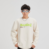 R.Q.G长袖T恤男士春秋纯棉加厚休闲圆领上衣2025新款男装潮流胖子 R.Q.G长袖T恤男士春秋纯棉加厚休闲圆领上衣2025新款男装潮流胖子