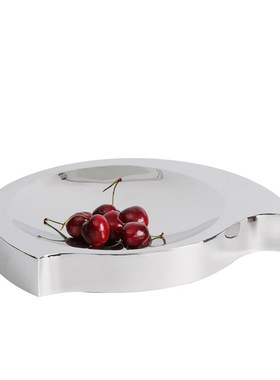 现代简约创意金属不规则果盘托盘摆件售楼处客厅厨房茶几软装饰品