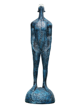 雕塑落地大摆件现代轻奢抽象人物艺术品酒店大堂走廊玄关展厅装饰