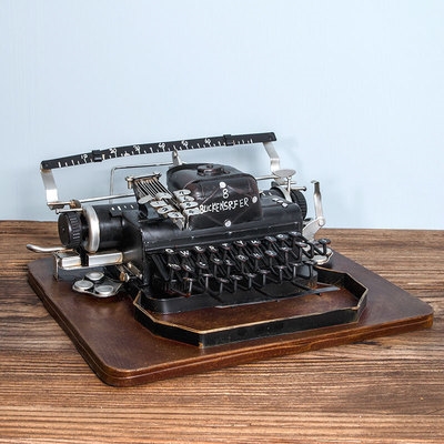 复古铁艺摆件老式打字机模型酒吧服装店装饰工业风铁皮摄影Y道具