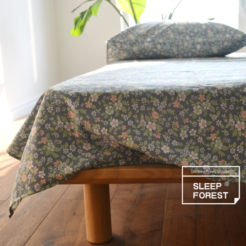 床单单件水漫复古田园碎花被单1.5/1.8/2.0床睡眠植物花卉 - 图0