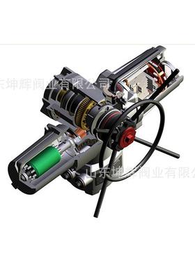 调节一体多回转电动执行器调节型电动头带手轮