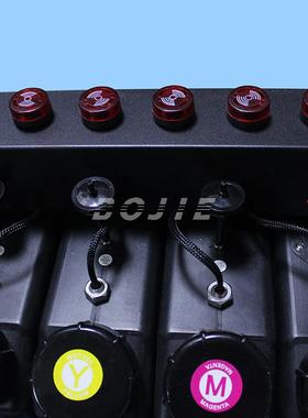 平板打印机UV连续大供墨盒系统自动白墨搅拌电机液位感应报警墨瓶