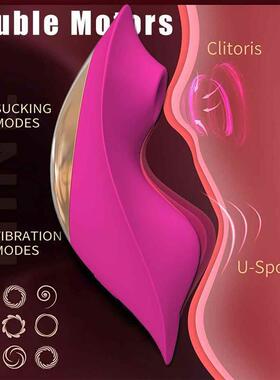 Wearable Sucking Vibrator 9 Mode Remote Control Sucker Vibra