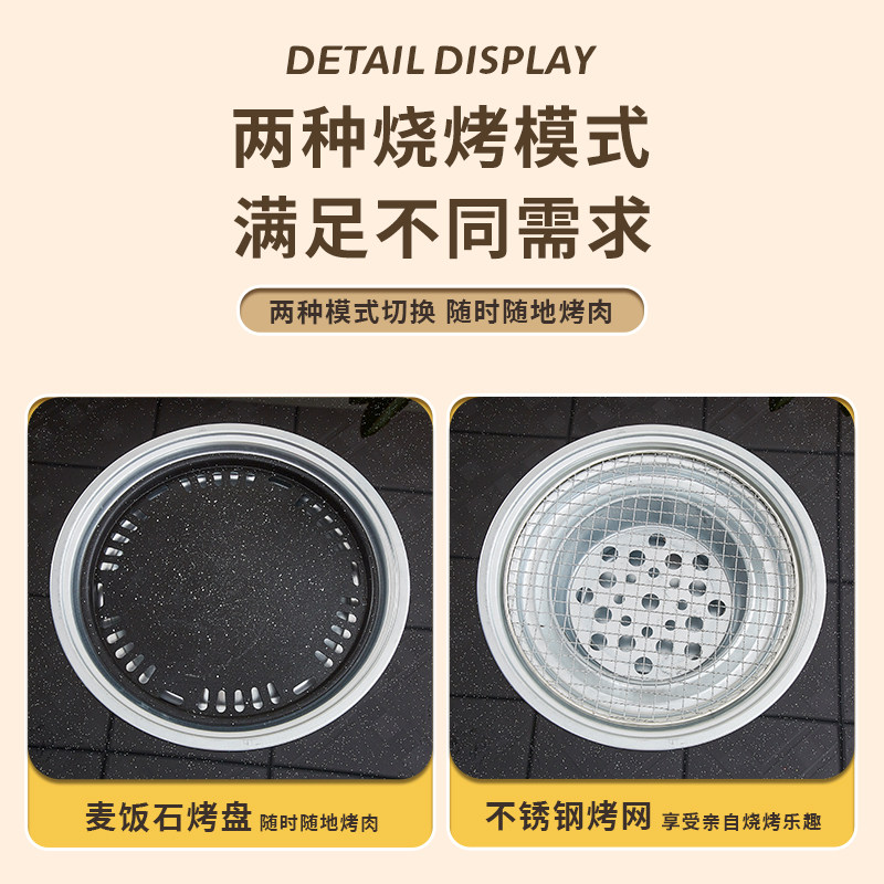 围炉煮茶烤火炉套装器具全套2025新款桌子烧烤桌烧烤炉家用室内碳,淘宝优惠券,粉丝福利购,淘宝优惠卷