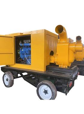 防汛泵车柴油机大小型自吸抽水泵农用灌溉大流量移动式排污泵车