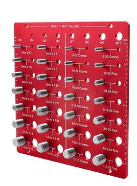 螺纹测量规公英制螺母/螺栓螺纹标识符检查器