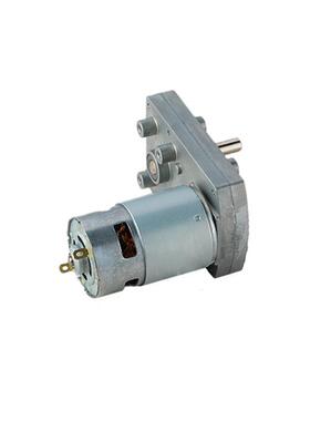 JHF-555直流减速电机7字型齿轮减速马达12V24V大扭矩可正反转电机