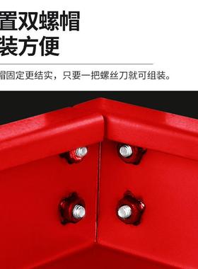 不锈钢置物架锌铁合金货架拆装工作台加厚双层货架车间操作维修桌