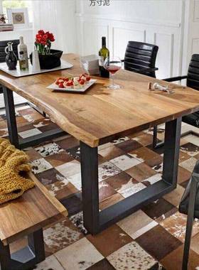 现公桌接待实木桌电脑桌简约书桌会议桌大板茶桌长条写字台供应链