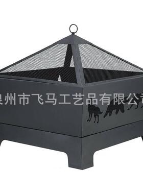 花园庭院铁艺创意简约篝火炉户外烧烤烤火炉取暖柴火盆