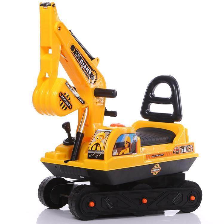 儿童挖掘机可坐可骑手动挖土机学步滑行工程车玩具车带坐便器挖机,淘宝优惠券,粉丝福利购,淘宝优惠卷