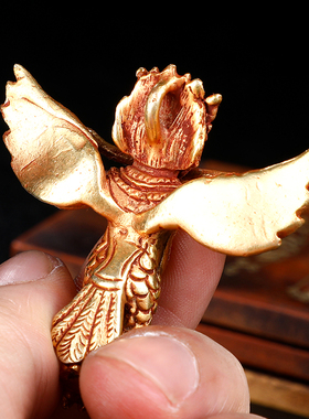 大鹏金翅鸟吊坠纯铜尼泊尔手工密宗藏传佛像随身项链男女挂件佛坠