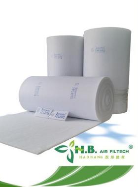 高密度烤漆房顶蓬过滤棉涂装车间630G天井棉防尘阻燃中效过滤棉