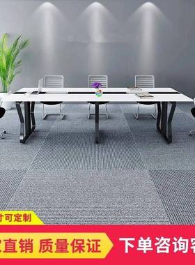 会议桌长桌简约洽谈接待桌椅组合办公室家具钢木小型条形培训桌子