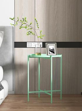 北欧小茶几沙发边几简约创意客厅角几边桌床头迷你小圆桌铁艺圆几