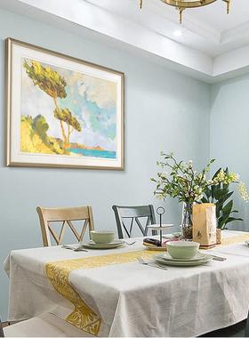 现代美式客厅沙发背景挂画法式轻奢卧室床头装饰画简欧海边挂画