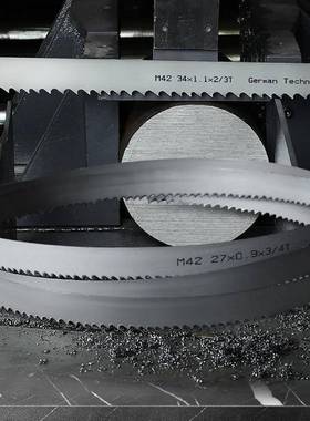 带锯条双金属锯条27*0.9*3503锯床加工金属切割M42不锈钢