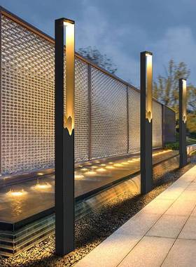 新中式户外3米方形景观灯4米LED小区庭院灯景区公园铝材景观灯