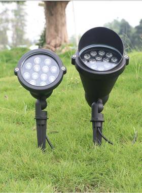 led插地灯户外防水景观射树灯12W15W18W照树灯室外园林草坪地插灯