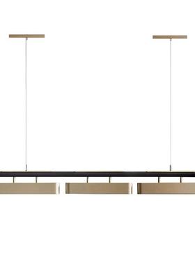 后现代轻奢餐厅吧台吊灯设计师样板间客厅办公室长条艺术吊灯