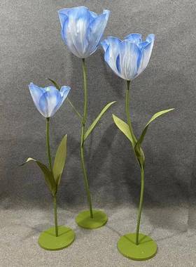 大号郁金香套装EVA泡沫婚庆路引橱窗美陈舞台摄影布置摆件郁金香