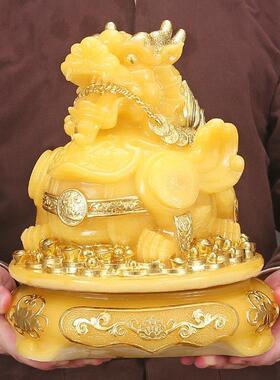 玉石貔貅招财摆件瑞兽龙头貔恘客厅酒柜办公室桌装饰开业乔迁礼品