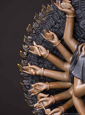 速发王顺千手观肖菩萨神音摆件家居供奉生像守护神属鼠本命