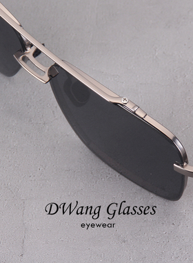 速发男墨太镜腿框加宽偏光士镜驾驶开车镜方形渐变弹簧镜大大脸帅