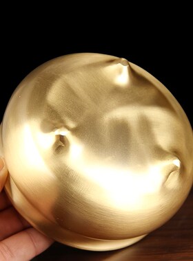 速发黄铜香炉大黄铜纯号用室内摆件茶道线香插熏香面足光三香炉