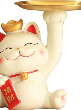 速发招财猫入居进门鞋柜收客玄关摆件纳厅家居装饰品乔迁新户礼品