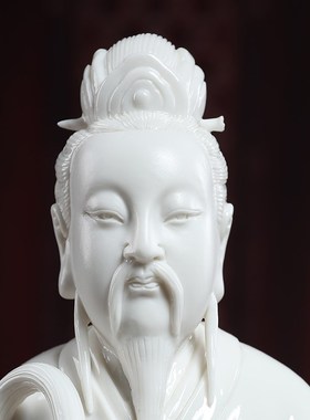 速发戴客堂德化陶瓷太乙真人神摆太乙救苦真人像供奉家用玉厅像件