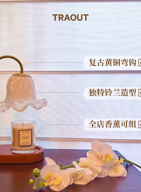 雪白铃兰融蜡灯无火加热香薰卧室温馨氛围